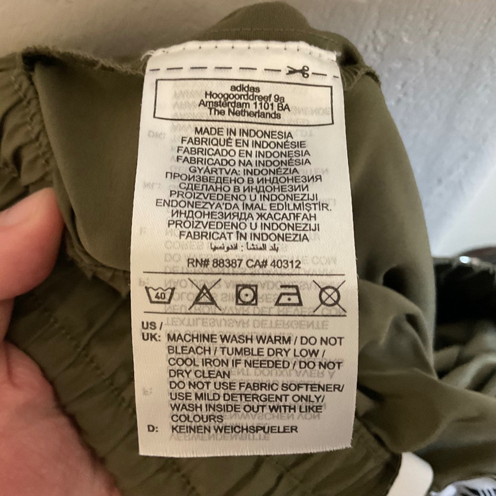 Adidas Women's Wide Leg Green Cargo Pants - Size Small - Streetwear Athleisure - Picture 7 of 9
